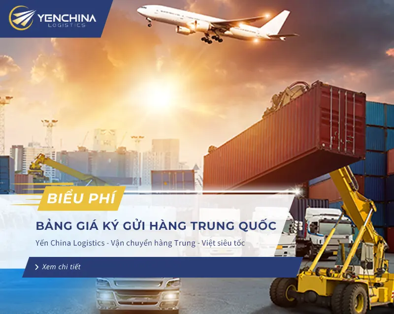 Bảng giá ký gửi hàng Trung Quốc