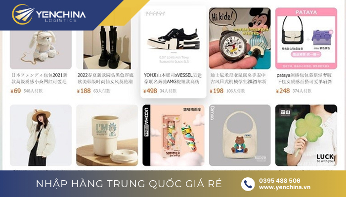 Các mặt hàng bán trên Taobao