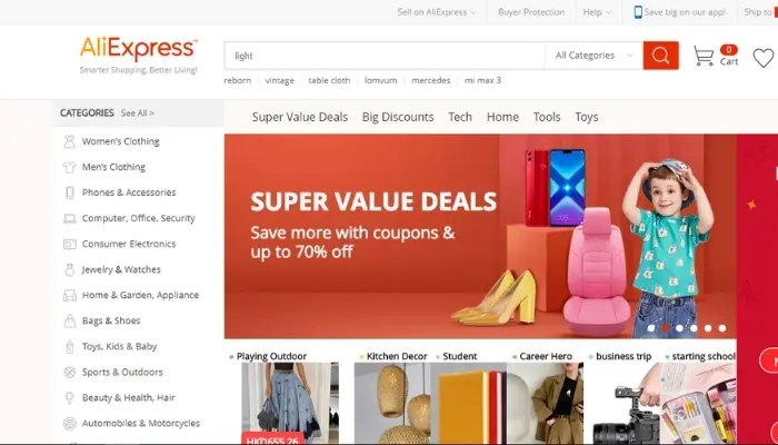 AliExpress.com - Trang đặt hàng online nội địa Trung Quốc uy tín