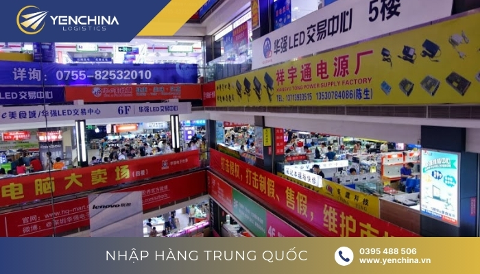 Sang trực tiếp chợ Trung Quốc để nhập hàng điện tử