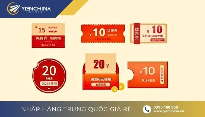 Các loại voucher Taobao thường thấy nhất