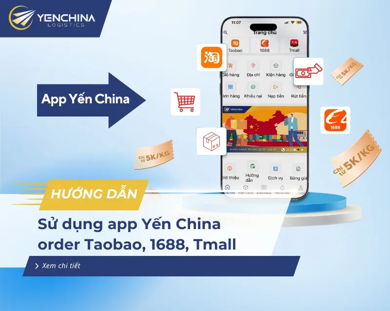 Hướng dẫn sử dụng app Yến China