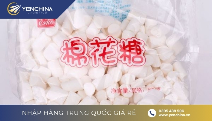 Kẹo bông Marshmallow - món ăn vặt Trung Quốc