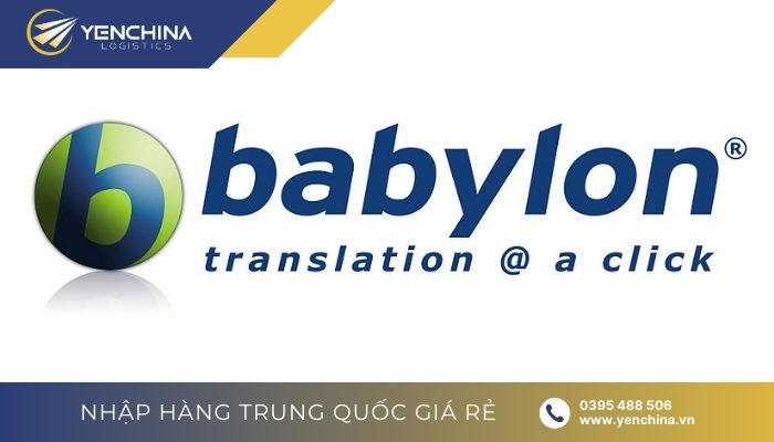 phần mềm dịch tiếng Trung trên máy tính Babylon