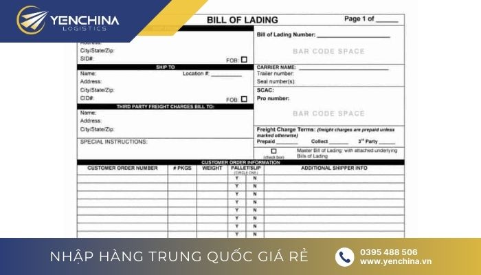 Phân loại Bill of Lading dựa trên đặc điểm hành trình vận chuyển hàng hóa