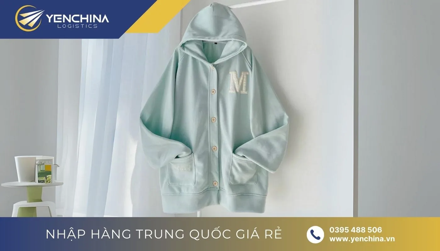 Áo Cardigan nữ Trung Quốc có mũ