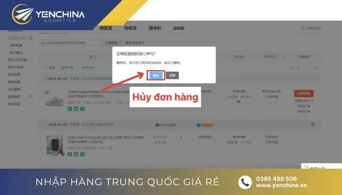 Không hủy đơn hàng liên tục nếu không có lý do chính đáng