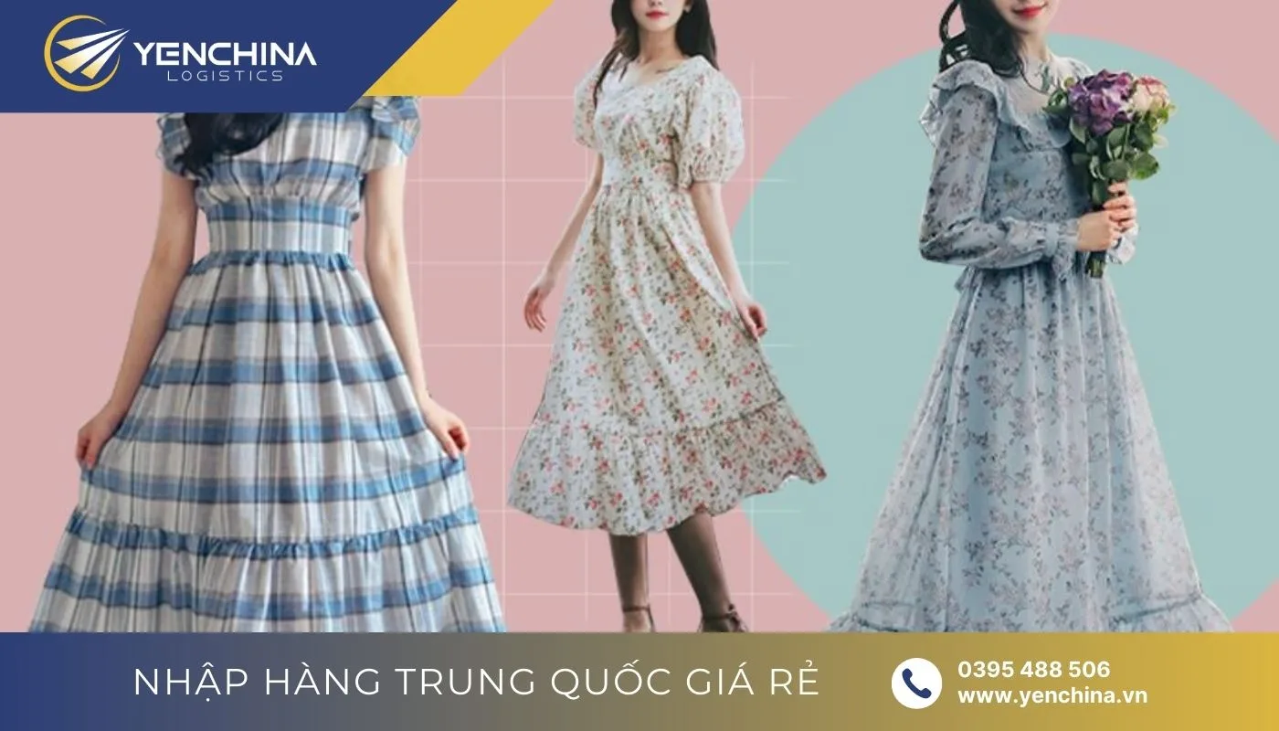 Đầm họa tiết hoa và đầm đuôi cá