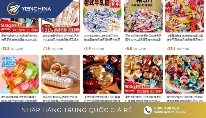 Link shop Taobao uy tín thực phẩm