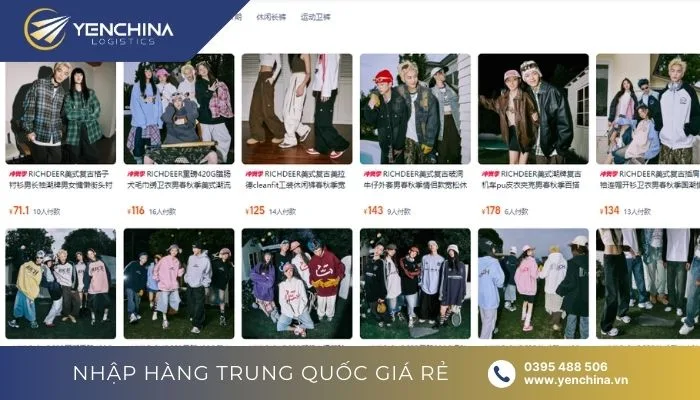 Link shop Taobao uy tín về quần áo nam