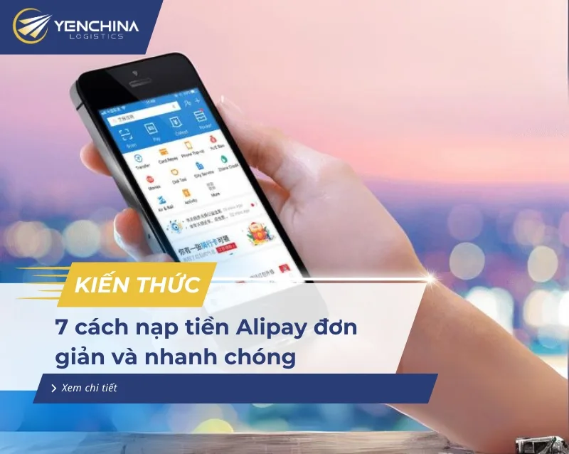 Nạp tiền alipay