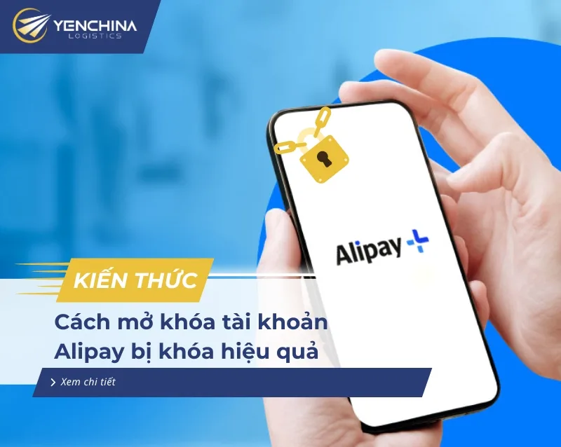 Tài khoản Alipay bị khóa