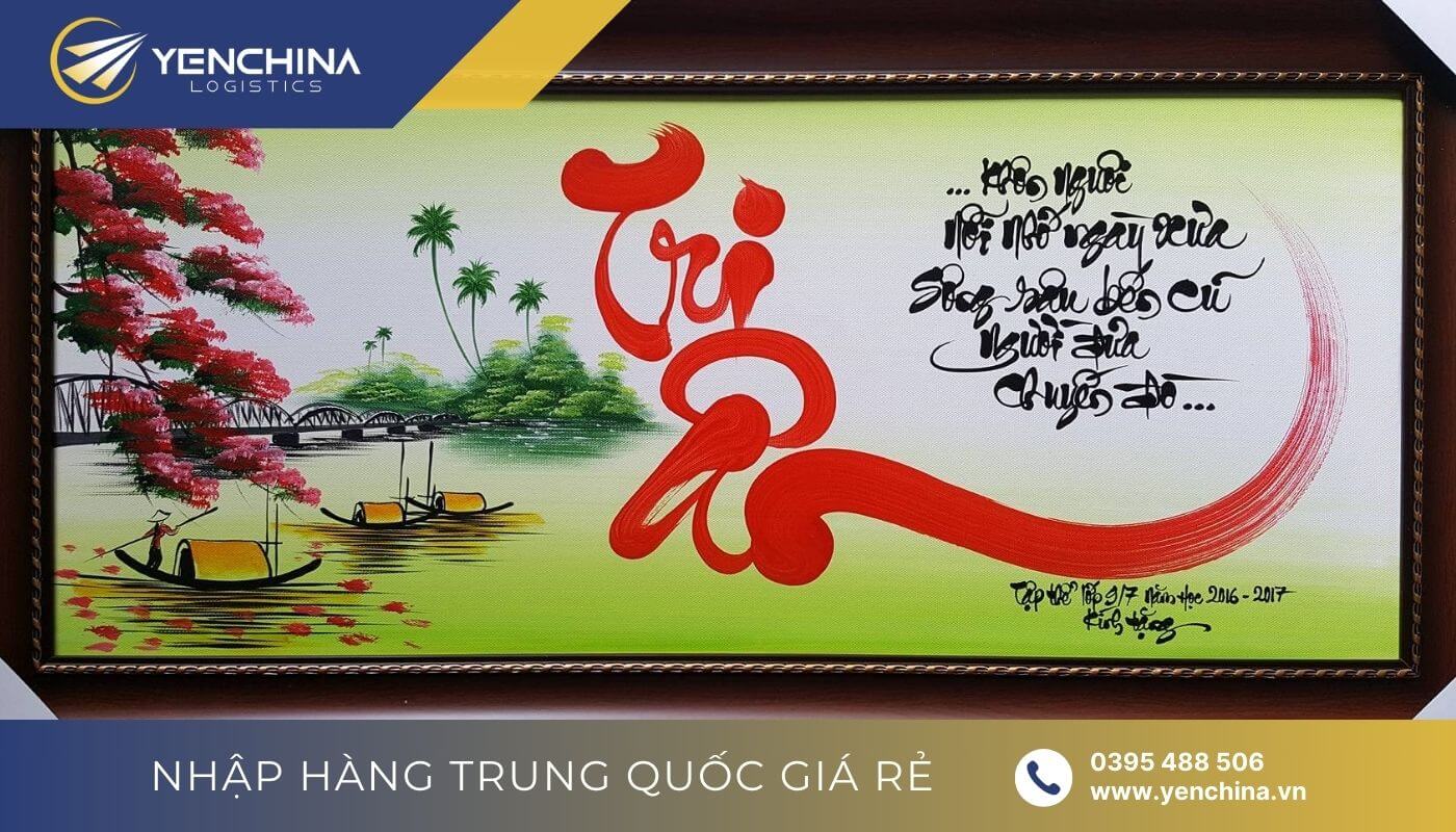 20/11 nên tặng gì cho cô giáo? Tranh thư pháp