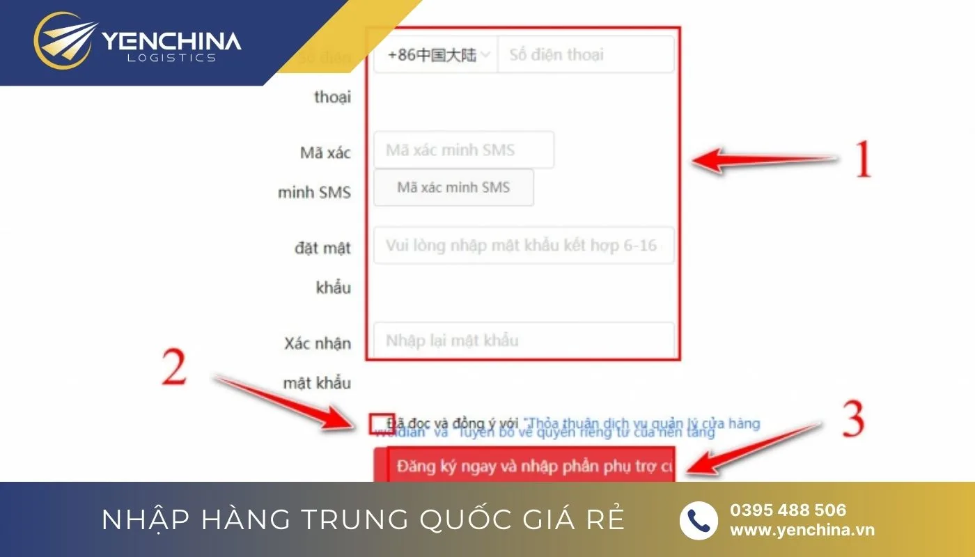 Điền đầy đủ thông tin và nhấn chọn đăng ký