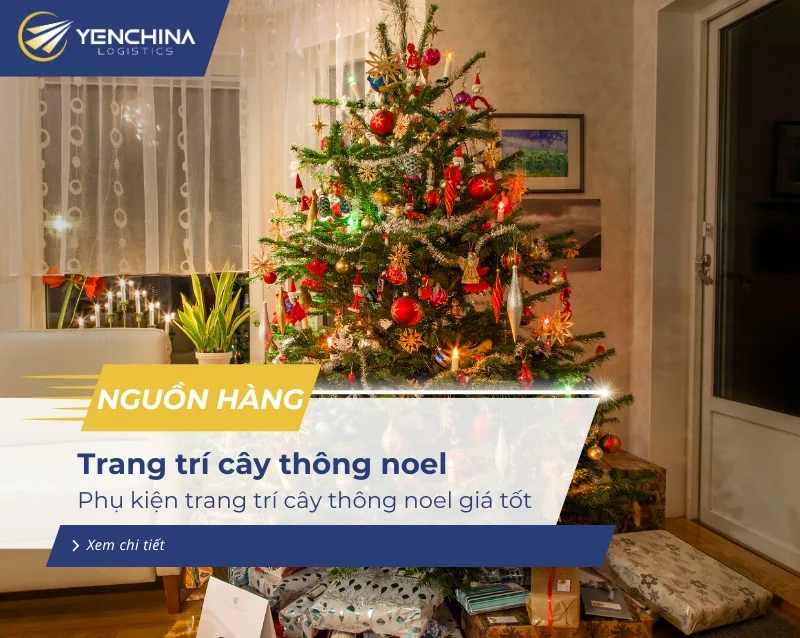 Nguồn hàng phụ kiện trang trí cây thông Noel