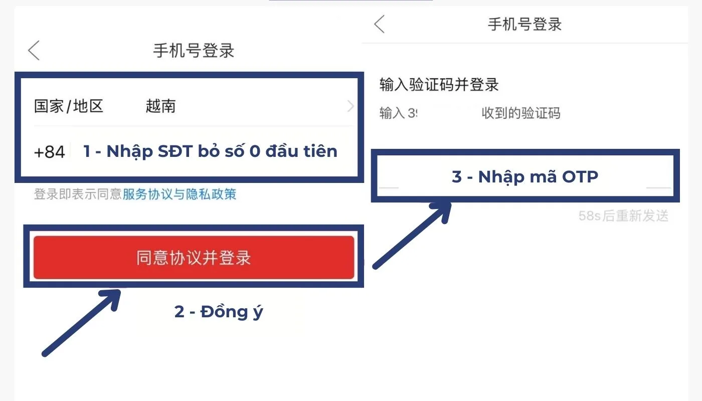 Nhập chính xác các thông tin đăng nhập theo yêu cầu