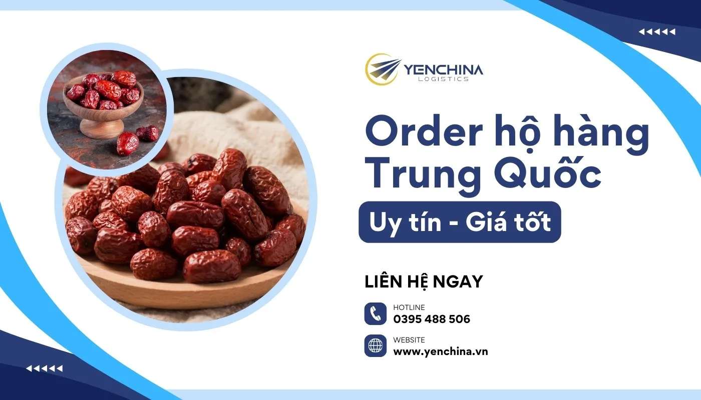 Đặt hộ hàng táo đỏ Trung Quốc khô tại Yến China Logistics