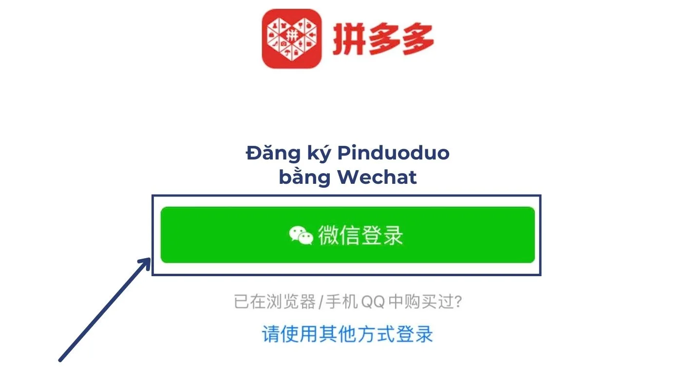 Bước 3 của cài đặt app Pinduoduo