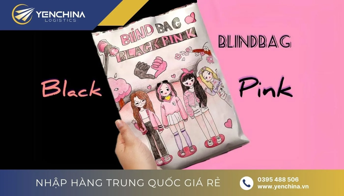 Túi mù lucky bag Blackpink với hình ảnh nhóm nhạc K-pop nổi tiếng