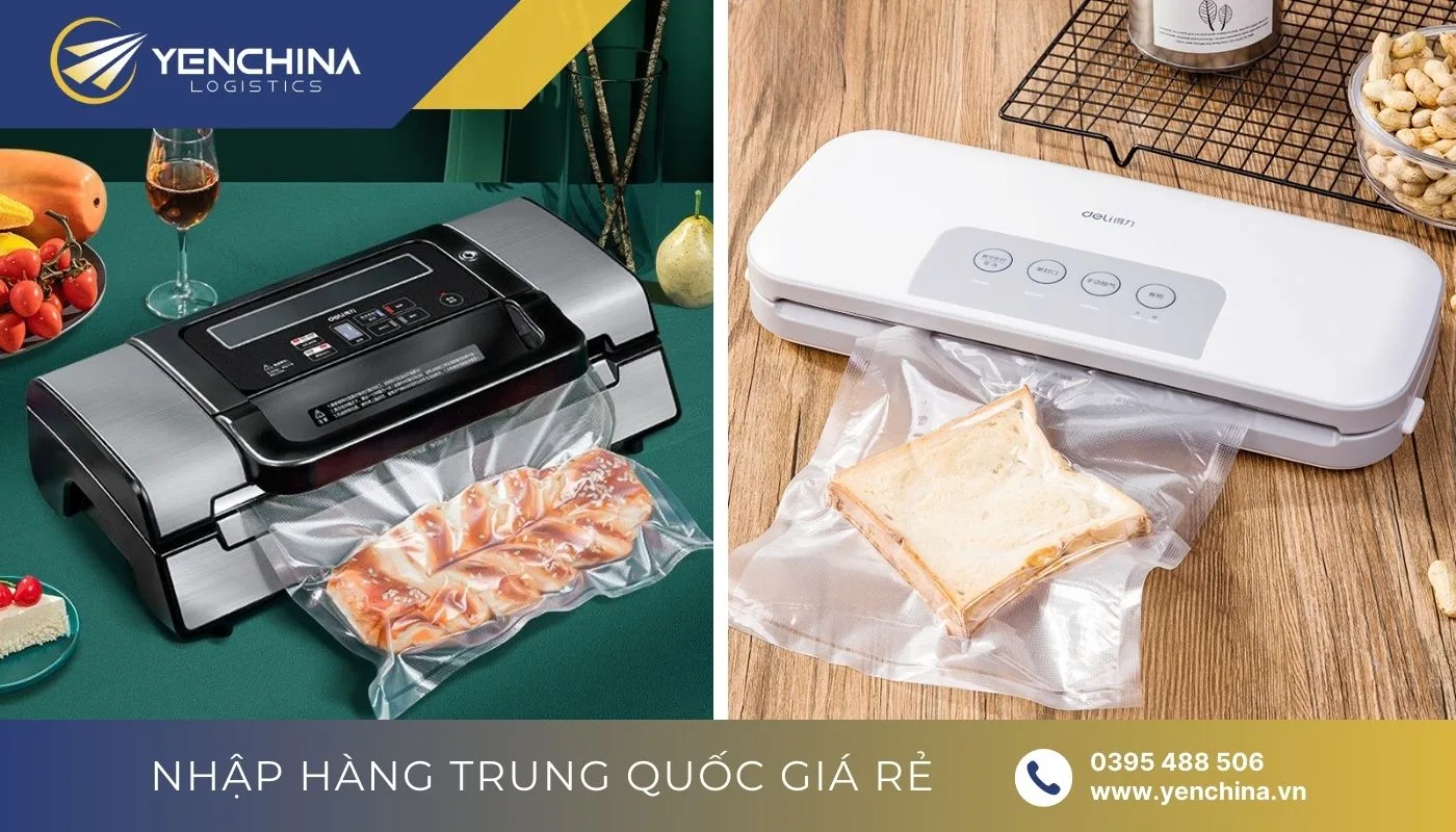 Máy hút chân không Deli 14891 với tính năng hút chân không kép và hiệu năng mạnh mẽ