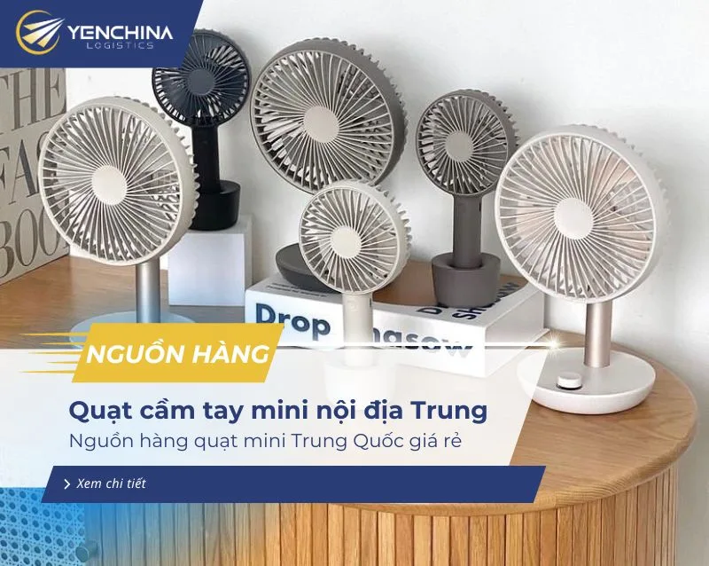 Nguồn hàng quạt cầm tay mini Trung Quốc