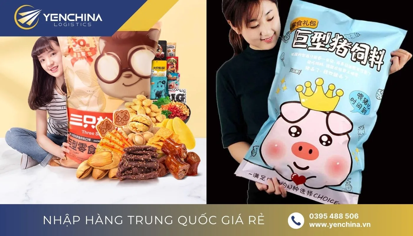 Dịch vụ trung gian hỗ trợ nhập snack khổng lồ nội địa Trung Quốc nhanh chóng và hiệu quả