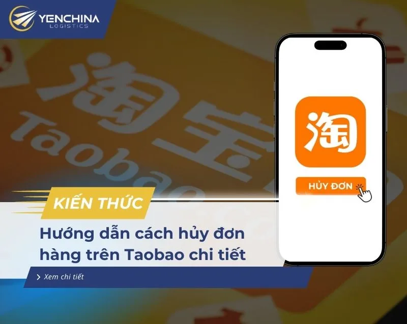 Cách huỷ đơn Taobao