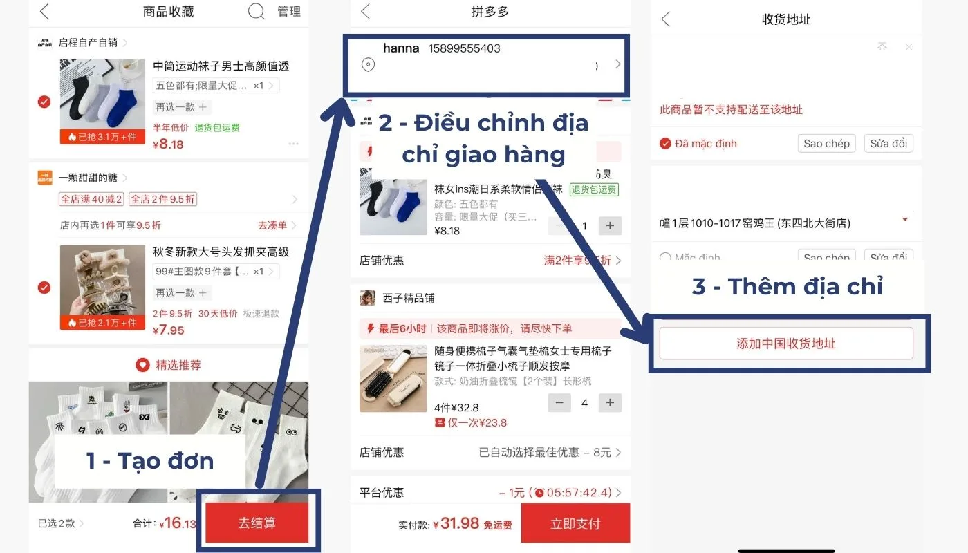 Kiểm tra lại thông tin đơn hàng để tiến hành thanh toán