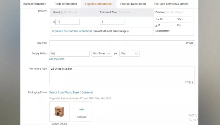 Bước kế tiếp trong cách bán hàng trên Alibaba