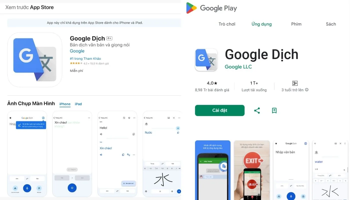 Tải ứng dụng Google Dịch hỗ trợ mua hàng trên app Taobao Tiếng Việt dễ dàng