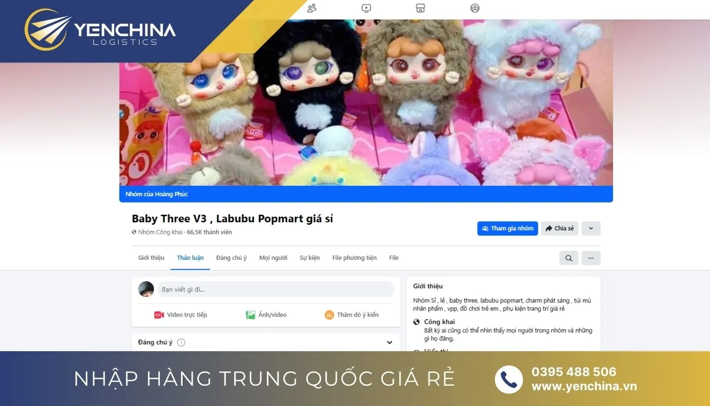 Hội nhóm chuyên mua bán nguồn hàng Baby Three giá xưởng