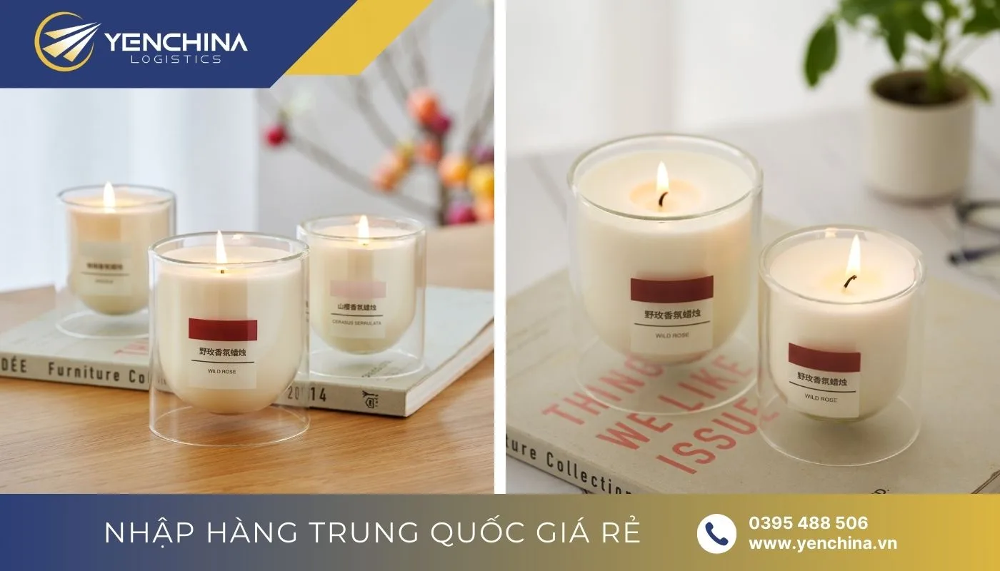 Nến thơm Trung Quốc được thiết kế tinh tế