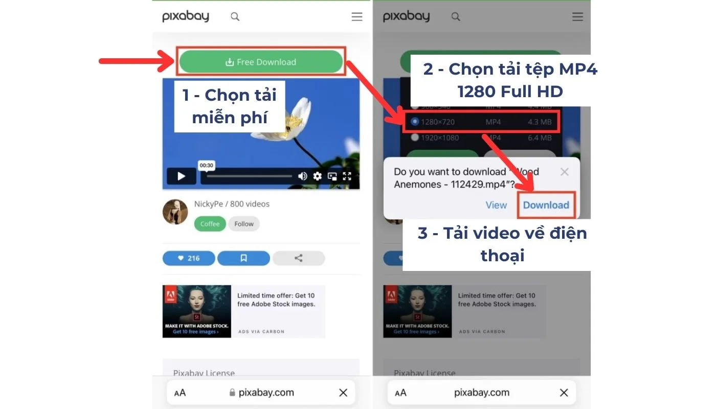 Bước cuối cùng của cách tải video Taobao về điện thoại