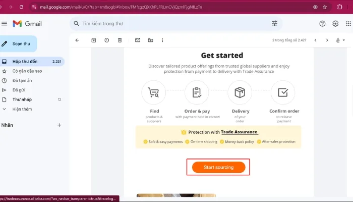 Bước kế tiếp trong cách bán hàng trên Alibaba