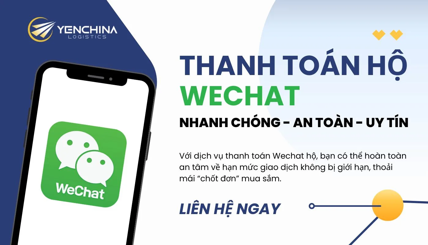 Dịch vụ thanh toán hộ WeChat của Yến China đảm bảo an toàn, nhanh chóng và tiện lợi