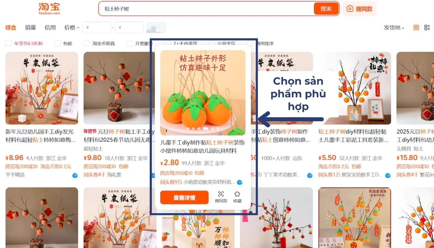 Bước 2 của cách thanh toan ho Taobao