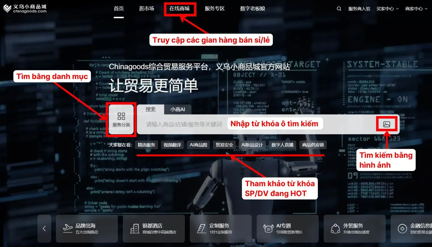 B3-1: Tìm sản phẩm Tìm kiếm sản phẩm khi mua hàng Chinagoods