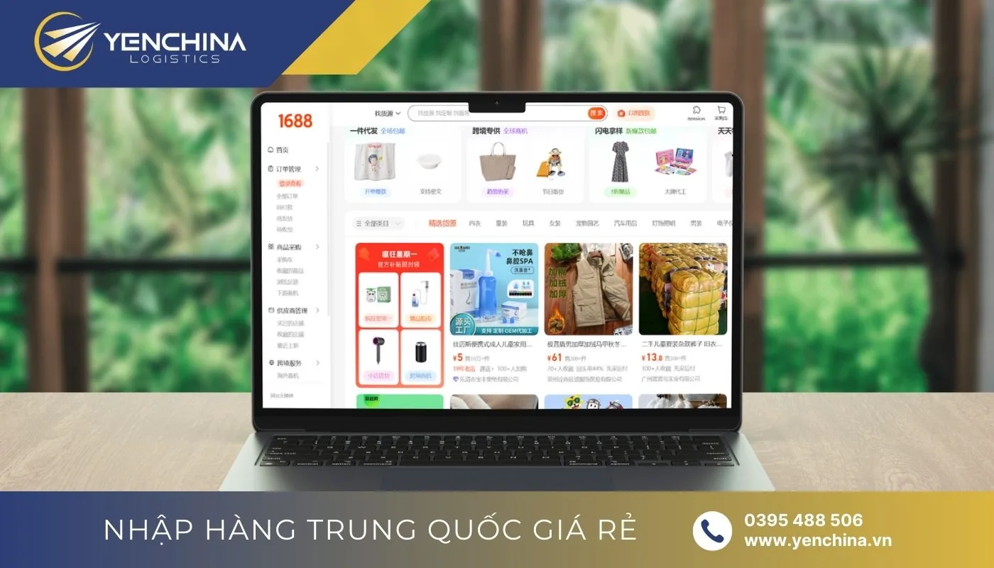 Mua hàng sỉ nội địa trung quốc trên trang TMĐT 1688