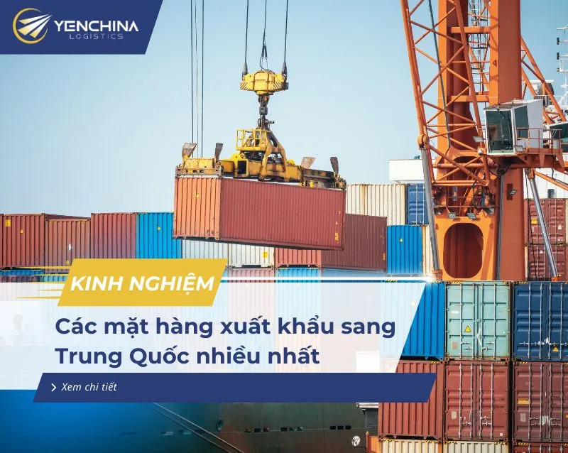 Mặt hàng xuất khẩu sang Trung Quốc