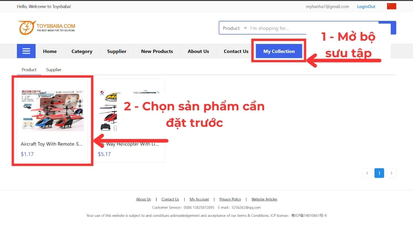 Hướng dẫn đặt đồ chơi trên Toybaba Hướng dẫn đặt đồ chơi trên Toybaba