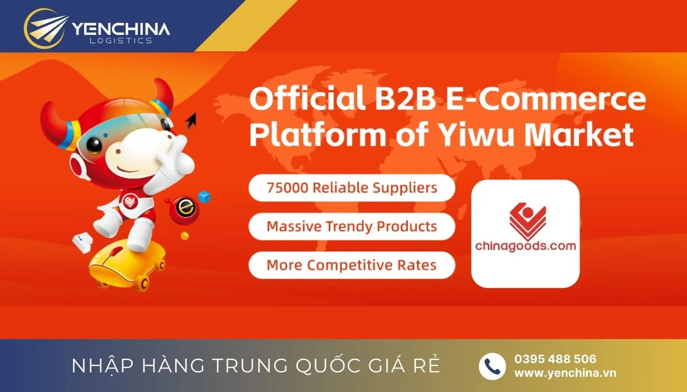 Nền tảng Chinagoods là sàn TMĐT B2B chính thức của chợ Nghĩa Ô Nền tảng Chinagoods là sàn TMĐT B2B chính thức của chợ Nghĩa Ô