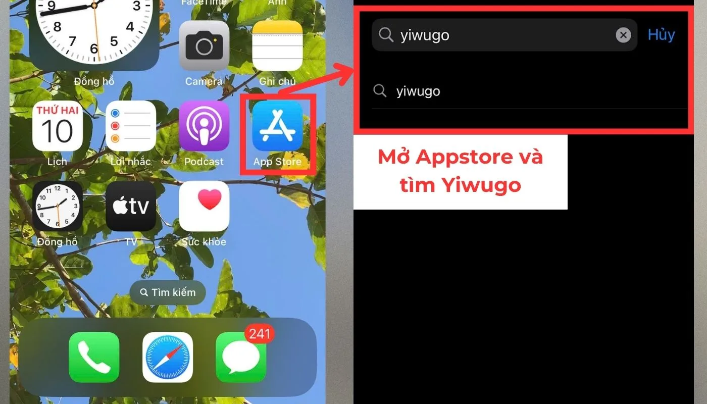 Mở kho Appstore tìm kiếm app mua hàng Yiwugo Mở kho Appstore tìm kiếm app mua hàng Yiwugo