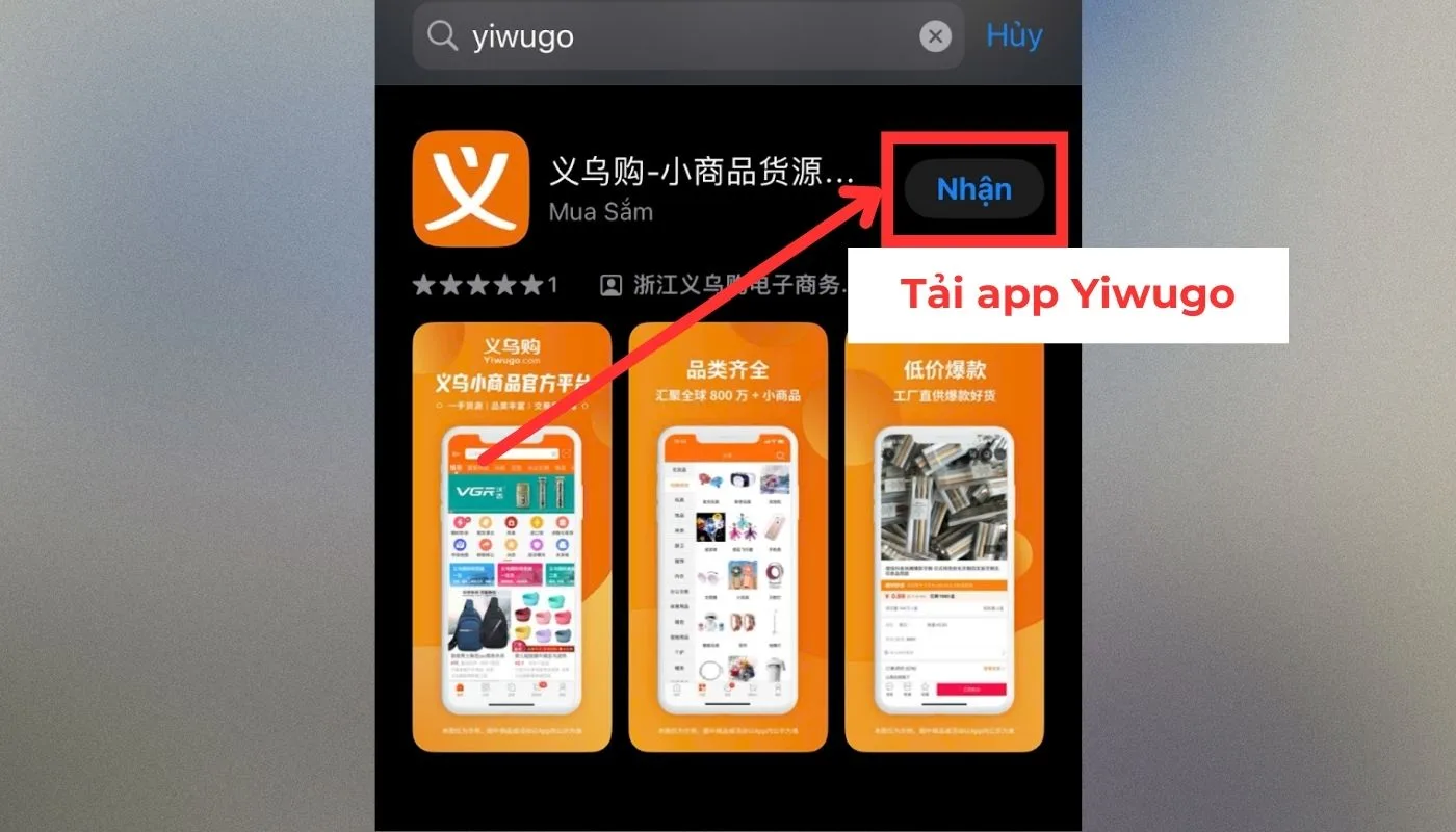 Tải app Yiwugo về Iphone Tải app Yiwugo về Iphone
