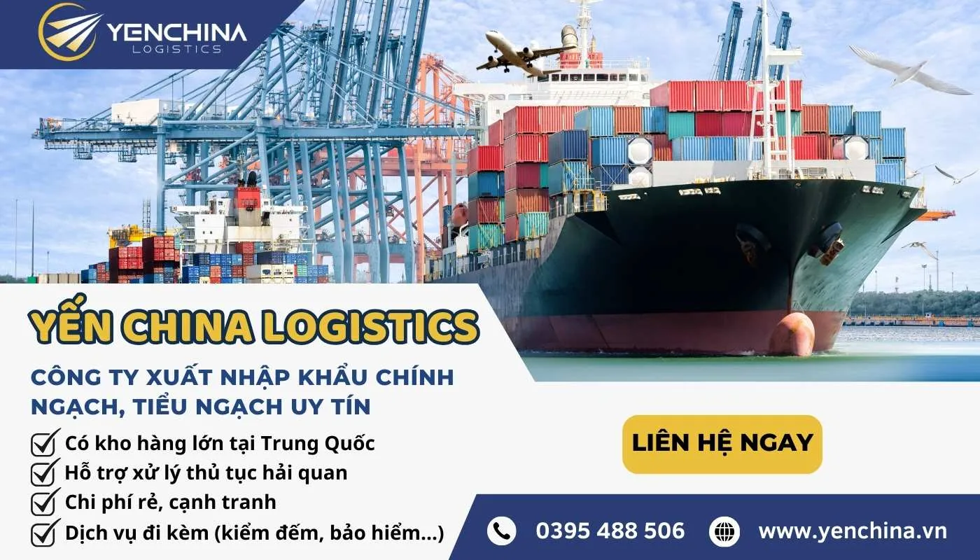 Công ty xuất nhập khẩu chính ngạch và tiểu ngạch uy tín Yến China Logistic Công ty vận chuyển Logistics uy tín Yến China