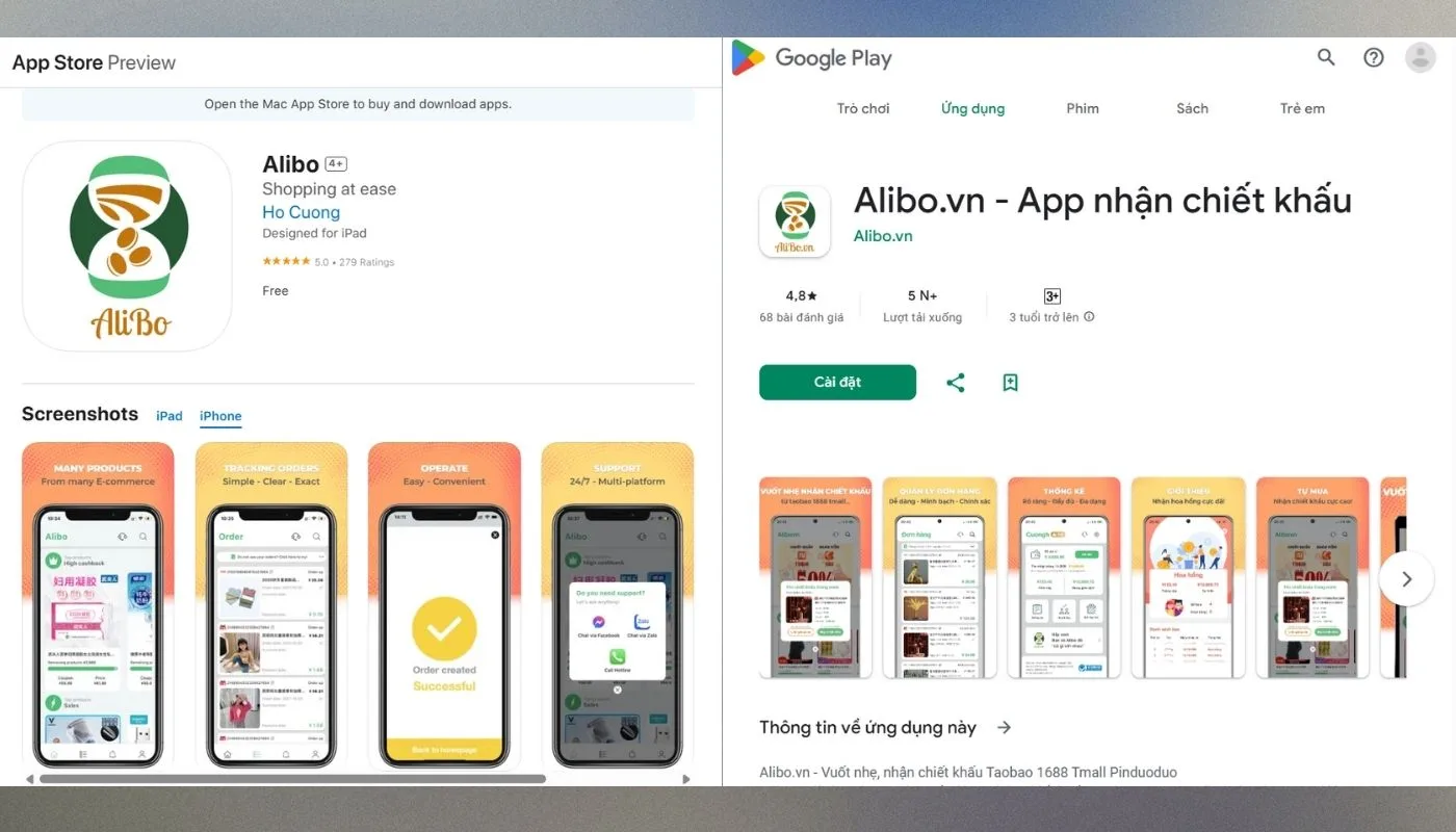 Săn mã giảm giá Pinduoduo - Bước 1 - Tải app alibo Săn mã giảm giá Pinduoduo - Bước 1 - Tải app alibo