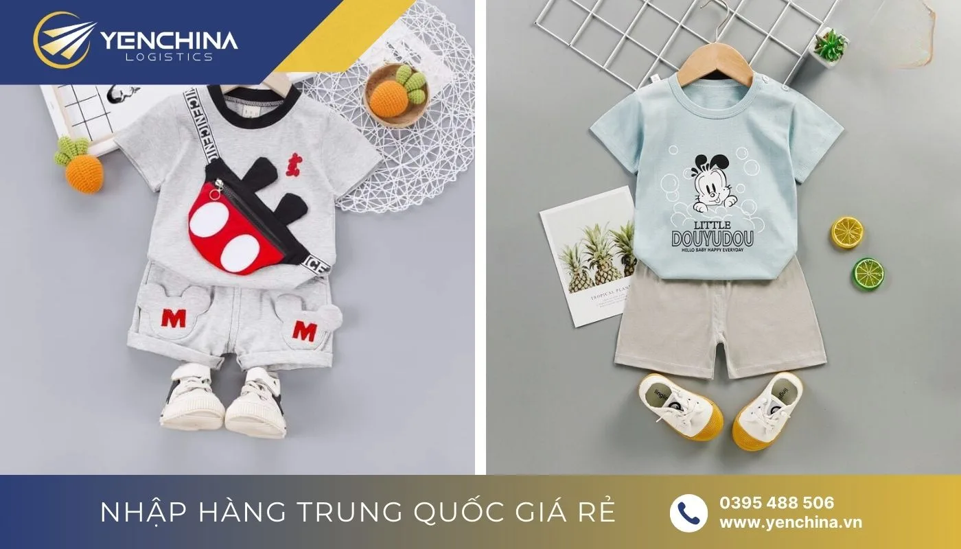 Yến China nhận order sỉ quần áo trẻ em Quảng Châu tận gốc