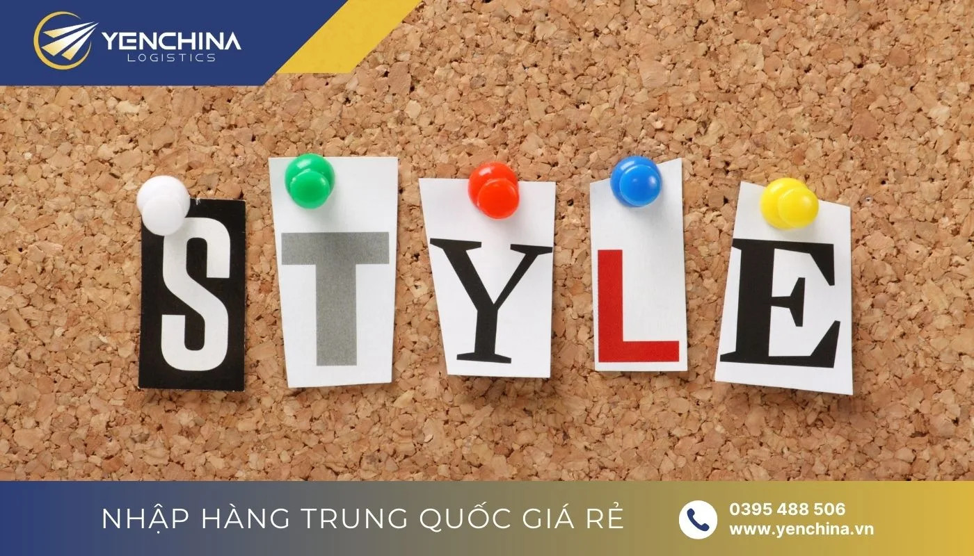 Từ vựng Taobao phong cách thời trang