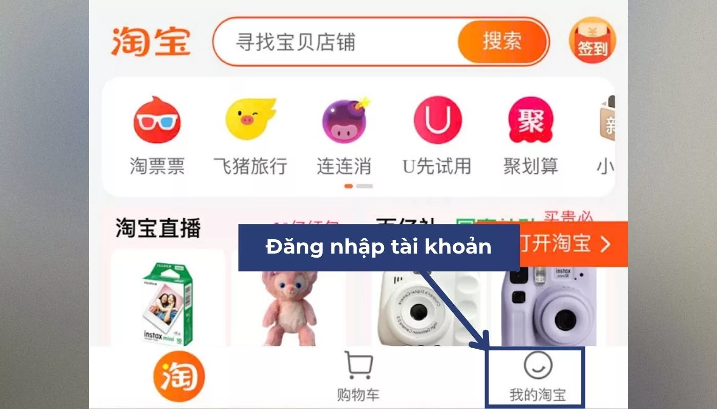 Đăng nhập tài khoản người dùng để không bị giới hạn quyền