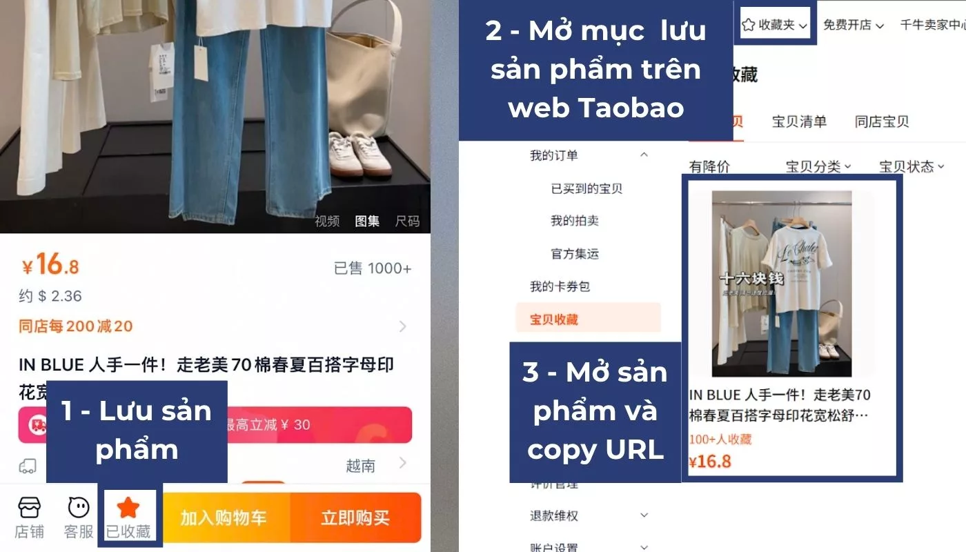 Hướng dẫn cách sao chép liên kết sản phẩm trên Taobao trực tiếp trên máy tính nếu link bị rút gọn