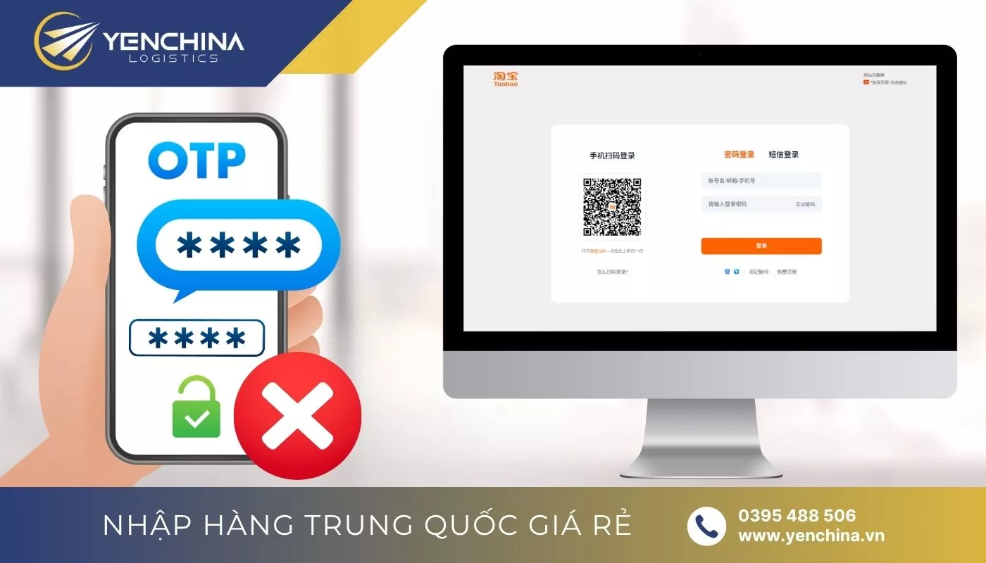 Tại sao Taobao không gửi mã OTP?